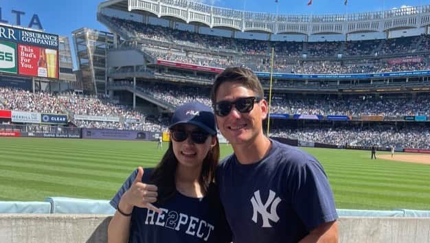 藤田弘輝さんのインスタグラム写真 - (藤田弘輝Instagram)「At the Yankee game with the Curry family!! Thank you guys for the Special times!   ニューヨークヤンキースの試合観戦！エンジェルスとはまた違う東のピリついた感じ！たまりませんでした！」8月7日 16時46分 - theofujita