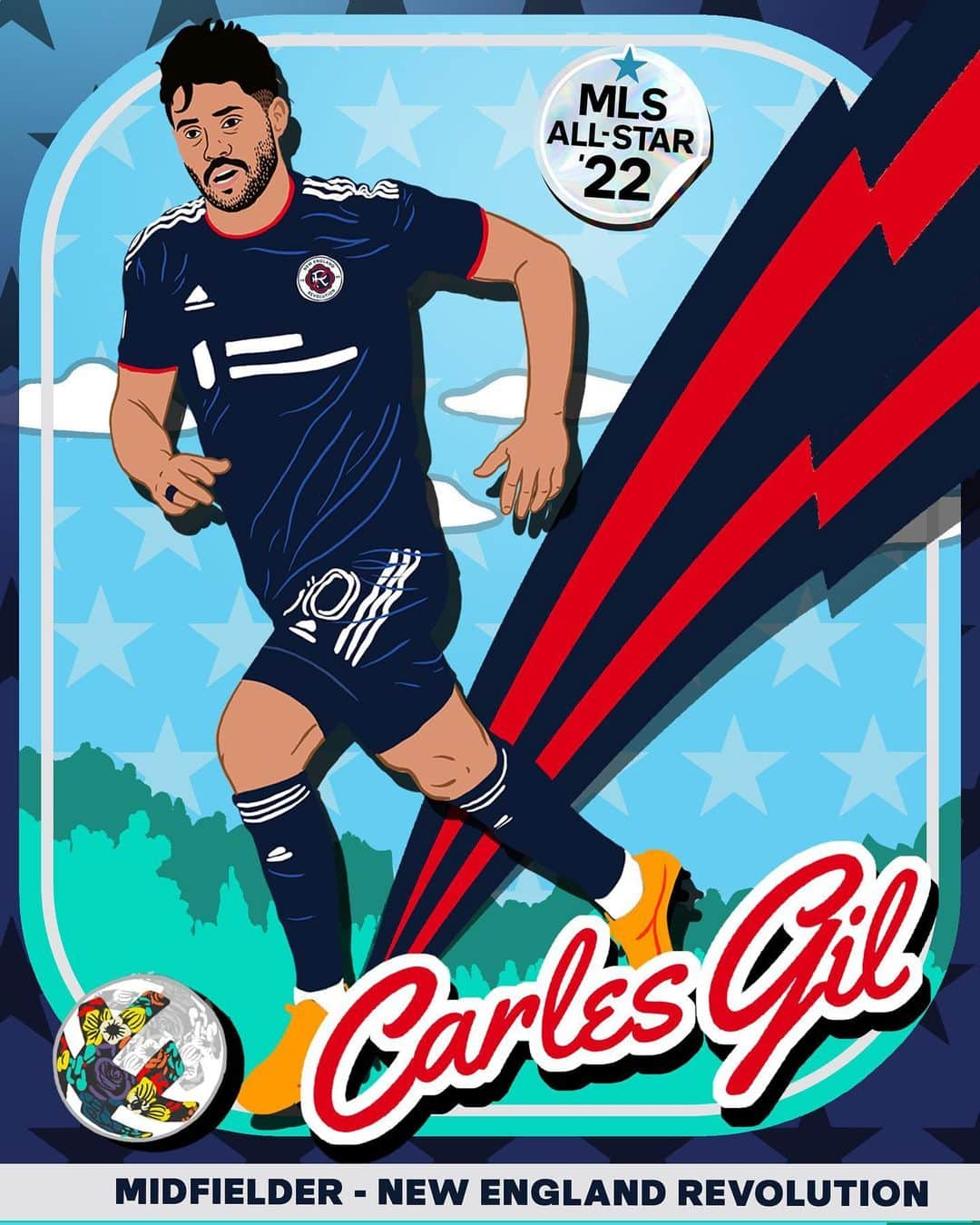 カルレス・ヒルのインスタグラム：「Capiii is an @mls All-Star! ⭐️⭐️ Tune in Wednesday, August 10th to catch our twice nominated captain take the field in MN.」