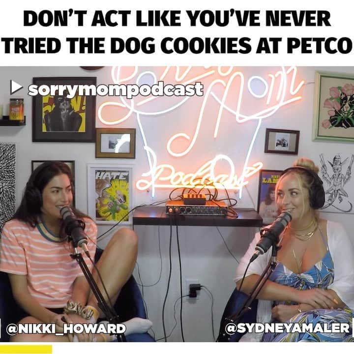 Sydney A Malerのインスタグラム：「😂😂😂 don’t act like u haven’t tried those cookies 😂😂 . New @sorrymompodcast up now link in bio to check ittttttttttttttt」