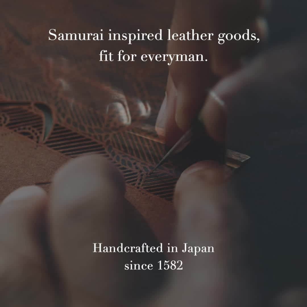のインスタグラム：「Samurai inspired leather goods fit for everyone⁠ ⁠」