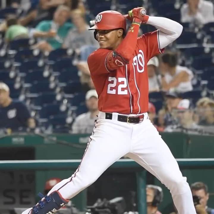 ワシントン・ナショナルズのインスタグラム：「Extended at Bat ft.home run (Juan’s Version)」
