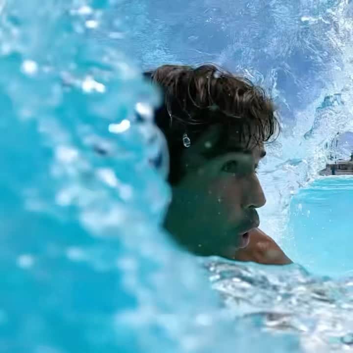Robbie Crawfordのインスタグラム：「Man I can’t wait for this liquid skatepark to open back up and even more so for it to open to the public so everyone can enjoy the magic like the brother @cocom4debarrelkilla is doing here #GoPro @thepalmspringssurfclub」