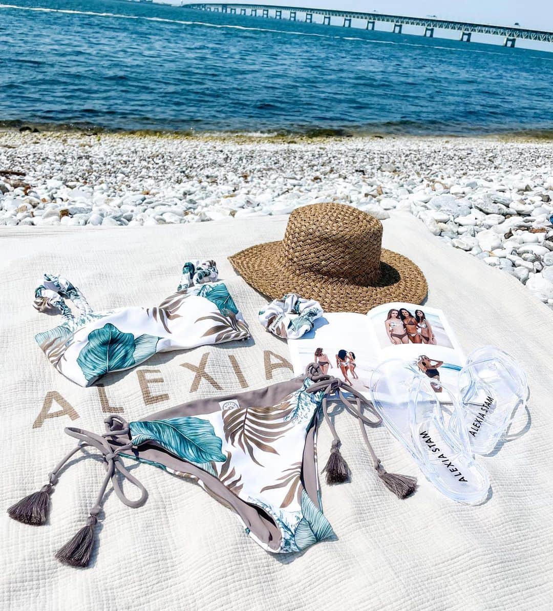 SHIHOのインスタグラム：「♡ 𝗔𝗟𝗘𝗫𝗜𝗔 𝗦𝗧𝗔𝗠🥥 木更津アウトレット𝗢𝗣𝗘𝗡🤍 おめでとうございます🎉 @alexiastam_official  @alexiastam1988  @alexiastam_staff  期間限定で来年の1月まで💕 行けるかな？行きたいなぁ🙌🏽  夏始まった？ まぁまぁ雨やけど？笑 どうなってるんや？🤣 大好きな夏☀️海🌊 𝗔𝗟𝗘𝗫𝗜𝗔 𝗦𝗧𝗔𝗠🥥  ☑︎𝗘𝗹𝗹𝗲 𝗖𝗮𝗹𝗺𝗳𝗼𝗹 𝗕𝗼𝘁𝗮𝗻𝗶𝗰 ☑𝗦𝗸𝘆𝗹𝗮𝗿 𝗖𝗮𝗹𝗺𝗳𝗼𝗹 𝗕𝗼𝘁𝗮𝗻𝗶𝗰 あぁー可愛いっ🌿  #アリシアスタン#海#ラテ肌#海好きな人と繋がりたい#水着#ビキニ#沖縄#宮古島#石垣島#ビーチガール#サーフガール#木更津アウトレット#swimwear#sea#beach#bikini#trip #tanning#travel#instagood#alexiastam#beachvibes#beachlover#beachlife#alexiastambeachtrip#surfing#surf#alexiastammermaids#summer#alexiaoutfit」