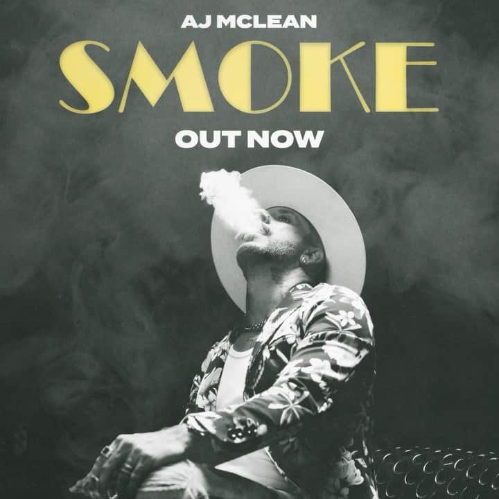 A.J.のインスタグラム：「“Smoke” is OUT NOW! 🚬 The wait is finally over. Listen to “Smoke” everywhere you listen to music. Love you all so much, let’s make this one a hit. Link in bio. LETS GO! #SmokeAJ」
