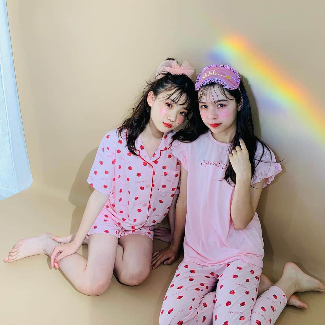 ニコ☆プチのインスタグラム：「⭐️✨🌈 安定のスターコンビと🌈  #ニコプチ #星名ハルハ #星乃あんな」