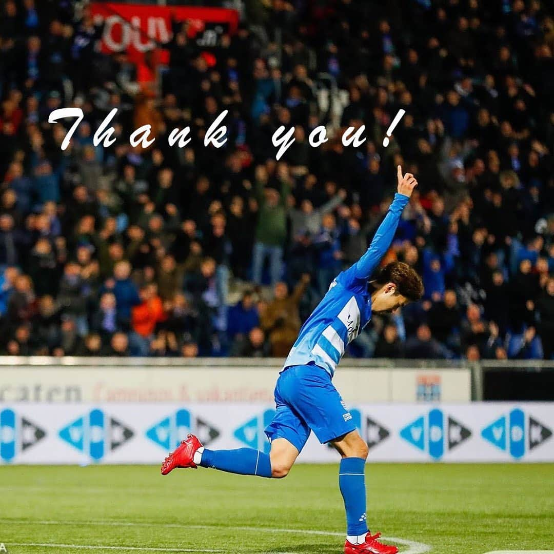 中山雄太のインスタグラム：「Pec zwolle @peczwolle   Thank you for three and half years. It was unforgettable moments with you. This was my first chapter in Europe but your great love always made me feel like I was at home. I hope to see you guys soon and I wish you all the best.  #peczwolle #bigthankyou」