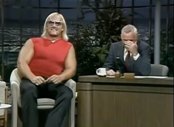 ハルク・ホーガンのインスタグラム：「#hulkamania runnin wild on #johnnycarson」