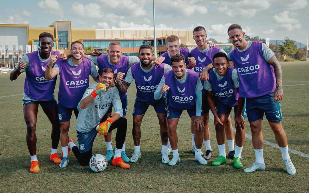 フィリペ・コウチーニョのインスタグラム：「Winning team ⛳️😂💜⚽️🙏🏽」