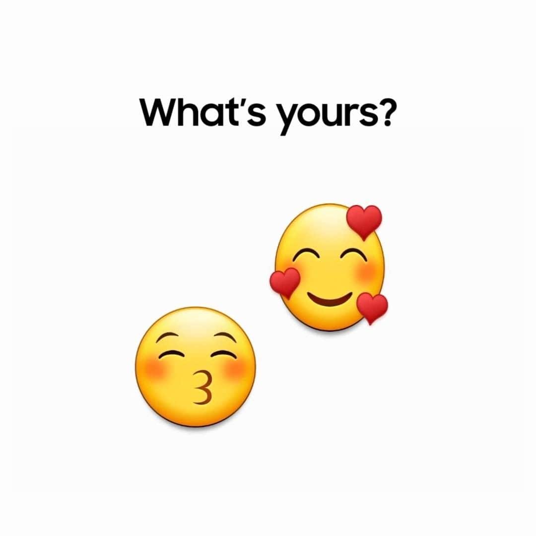 Samsung Mobileのインスタグラム：「Good things come in pairs. So, why not Emojis? Which of your favorite Emoji pairs best describes how you’re feeling this #WorldEmojiDay? Show us in the comments. #OneUI4」