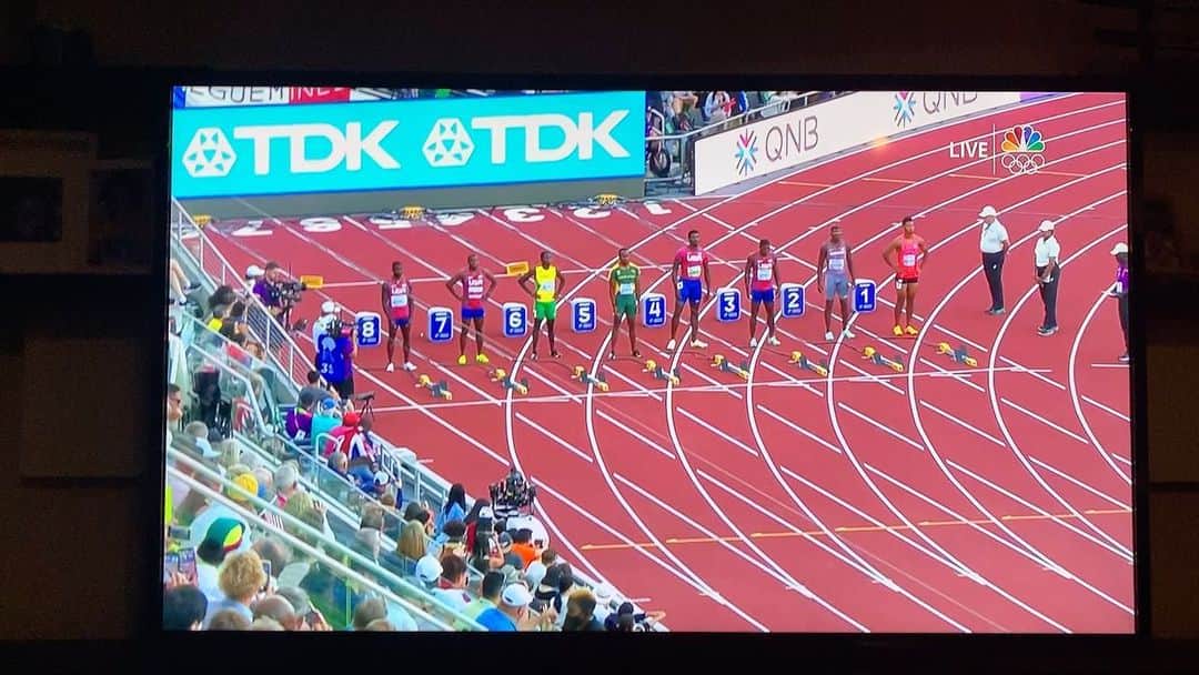 タイソン・ゲイのインスタグラム：「WOW what a exciting race. Good stuff guys @braceyaself @iamtrayvonbromell @fkerley99 @_coleman2 🔥🔥🔥🔥#worldchampionships #usatf #100m」