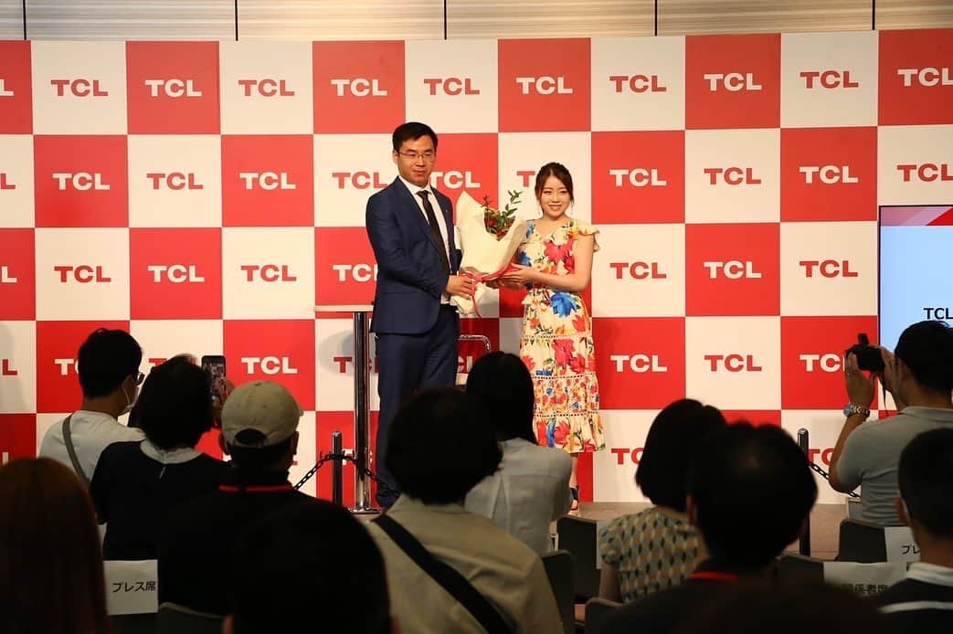 紀平梨花のインスタグラム：「TCLテレビ新商品体験イベント📺 #TCL #TCLテレビ」