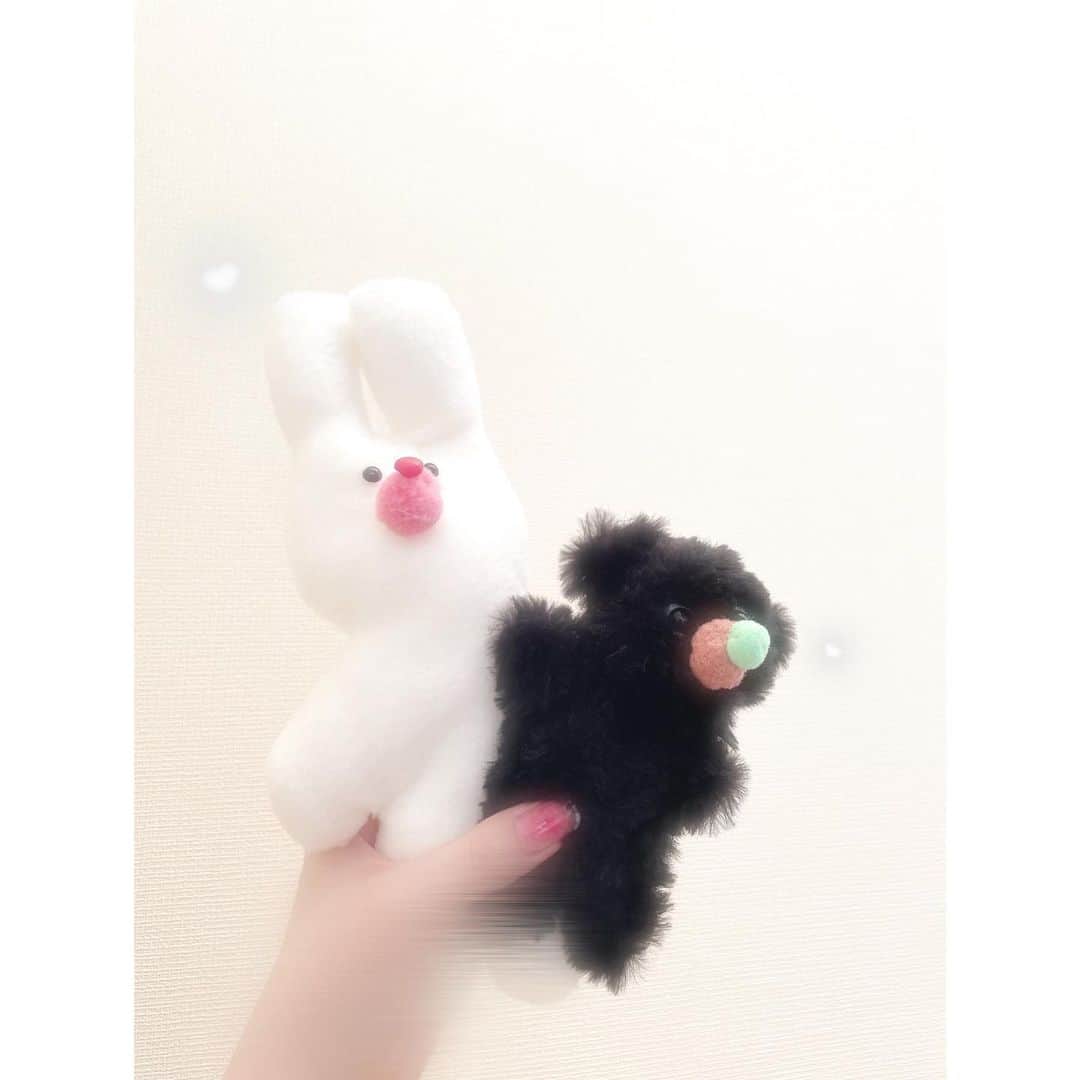たなかのぞみのインスタグラム：「かわいいうしゃとくま^ ᴗ . ᴗ ^」