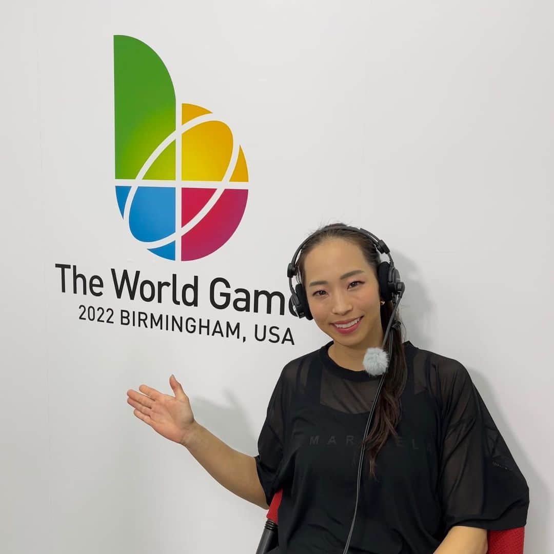 野口啓代のインスタグラム：「7月16日17日でアメリカ・バーミングハムで開催されたWORLD GAMESの解説をさせて頂きました🎤🗽🍔🇺🇸  ボルダリング男女決勝&リード男女決勝を LIVE配信しましたが、日本から出場した選手の表彰台ラッシュに🥇🥈🥉とても楽しい解説となりました🥳🎉  今回の LIVE配信はテレビ東京スポーツさんのYouTubeでアーカイブも残っているので、是非日本人選手の活躍をチェックしてください🇯🇵  解説の感想やアドバイス、分からないクライミング用語等がありましたら是非教えてくださいね🧗🏻‍♀️🩰  朝早くからご視聴ありがとうございました！ そして選手のみなさん、お疲れ様でした&おめでとうございます🎊🥰👏🏻✨💕  そしてリードWORLDCUPシーズンも折り返しです、引き続きTEAM JAPANを応援しましょう😊🔥  @twg2022  #twg2022 @tvtokyo_sports  ——————————————————————————— @au_official @raffinee_orientalbio @yushoku_inc @cowsoapcp @thenorthfacejp @lasportivajp @petzl_official  @newhale_japan @frictionlabs」