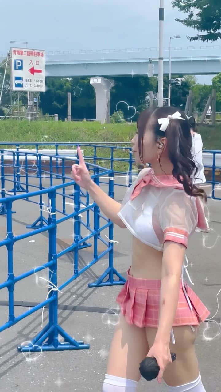 のインスタグラム：「アイドル博3日目は水着でした👙 サイレントステージだからアカペラだけど！(笑) 楽しかった夏の思い出♥︎︎ . . . . . #cosplay#cosplayer#cosplaygirl#cosplayers#コスプレ#コスプレイヤー#コスプレ女子#東京#ファッション#可愛い#かわいい#follow#可愛い女の子#かわいい女の子#アイドル#girl#idol#kawaiigirl#水着#スイムウェア#swimwear#水着コーデ#水着モデル#水着女子#ビキニ#制服#ツインテール#twintail#グラビア#グラビアアイドル」