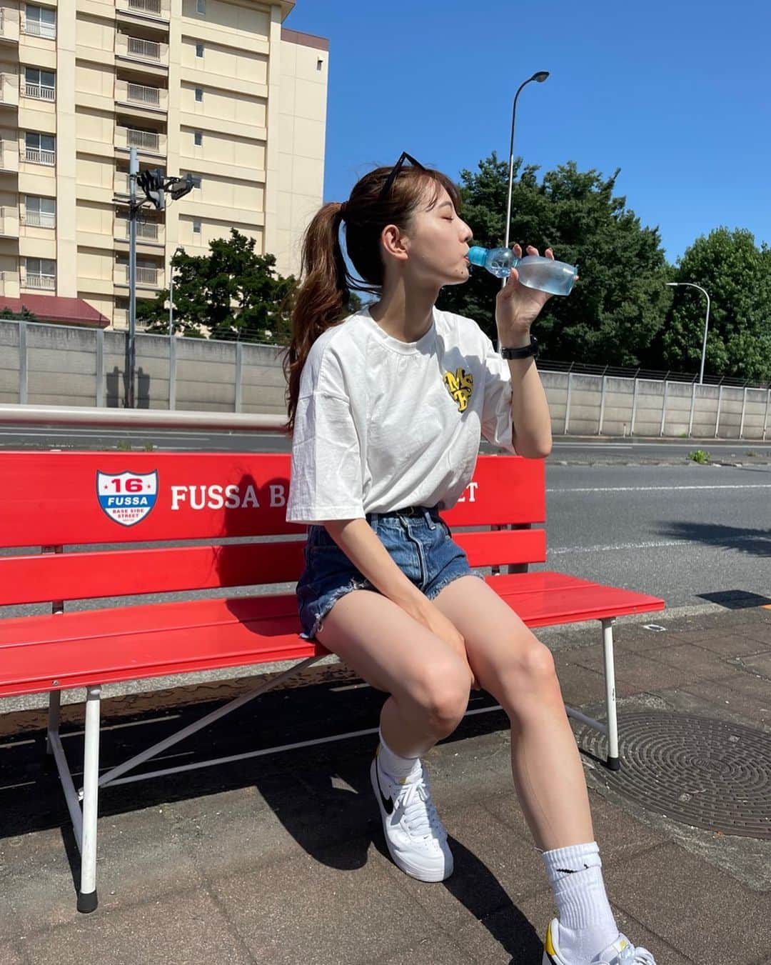 宮原華音さんのインスタグラム写真 - (宮原華音Instagram)「🌈🌈🌈  暑い日って炭酸飲みたくなる！  #福生 #fussa #yokotaairbase #yokota #ラムネ」7月18日 22時33分 - miyahara_kanon