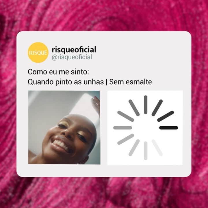 Risqueのインスタグラム：「Quem mais se sente assim? 😅  #TáNasNossasMãos #EsmaltesRisqué #RisquéOficial」