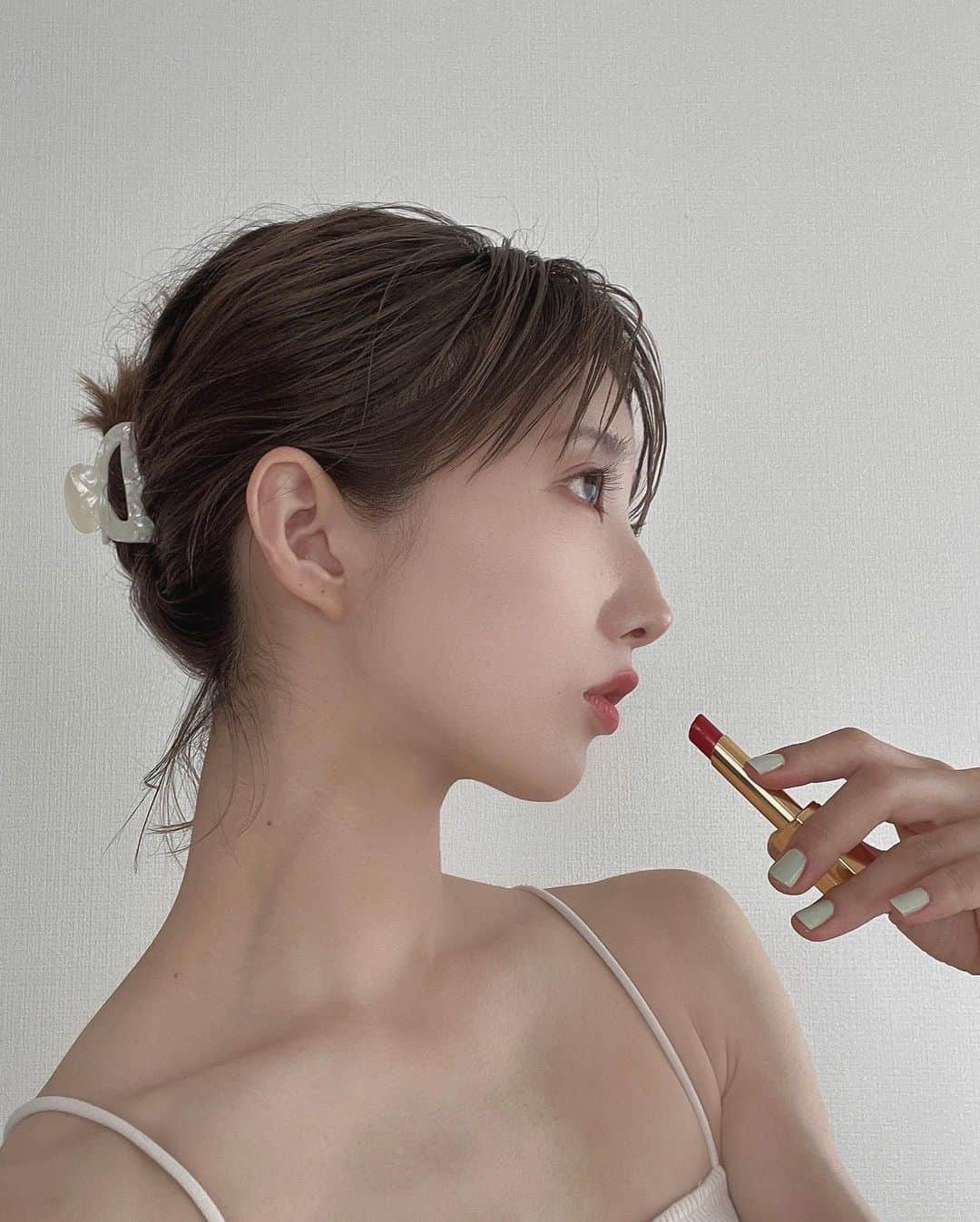飯島望未のインスタグラム：「@chanel.beauty  ルージュ アリュール レクストレ#864」