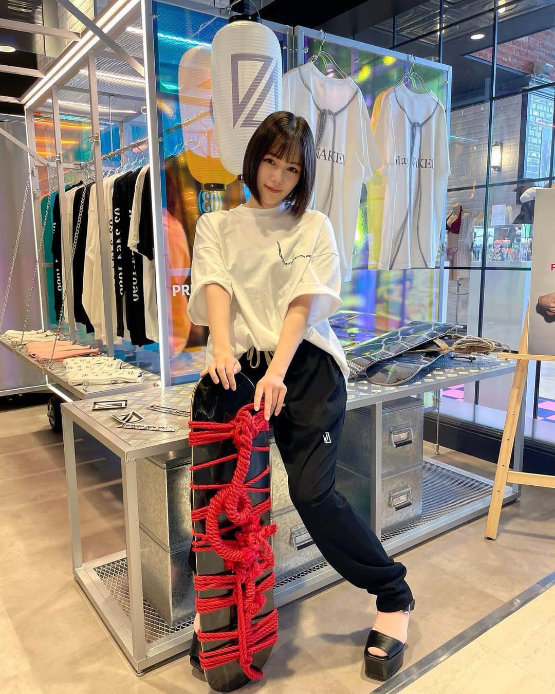 涼森れむのインスタグラム：「@prestigeapparel_official POPUPありがとうございました❤️‍🔥」