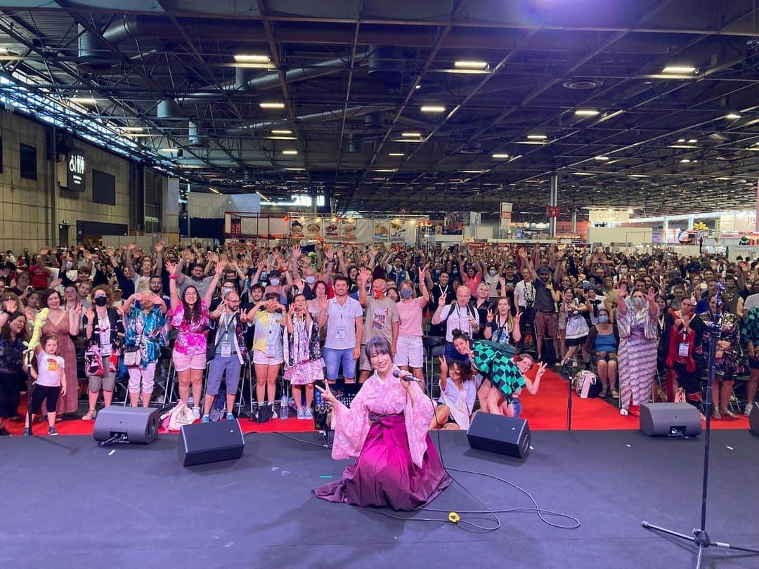 せりかなのインスタグラム：「japan expo paris 2022 1st stage (serikana showcase) merci♡」