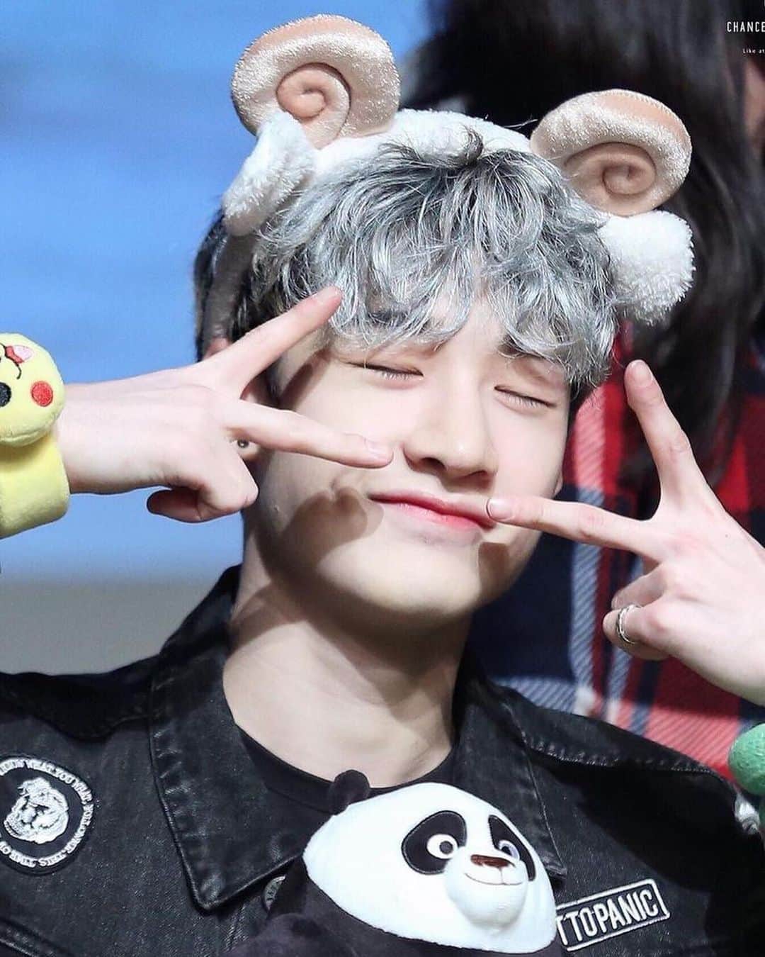 バン・チャンのインスタグラム：「idk just thought this a cute thread, older fansign pictures~  i remember the times when having a fanpage was more fun」