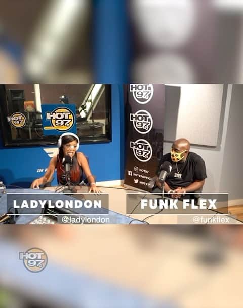 ファンクマスター・フレックスのインスタグラム：「@ladylondon ok! Pow! Yes! @djspazo on the set!  @ someone who needs to come up and drop bars!」