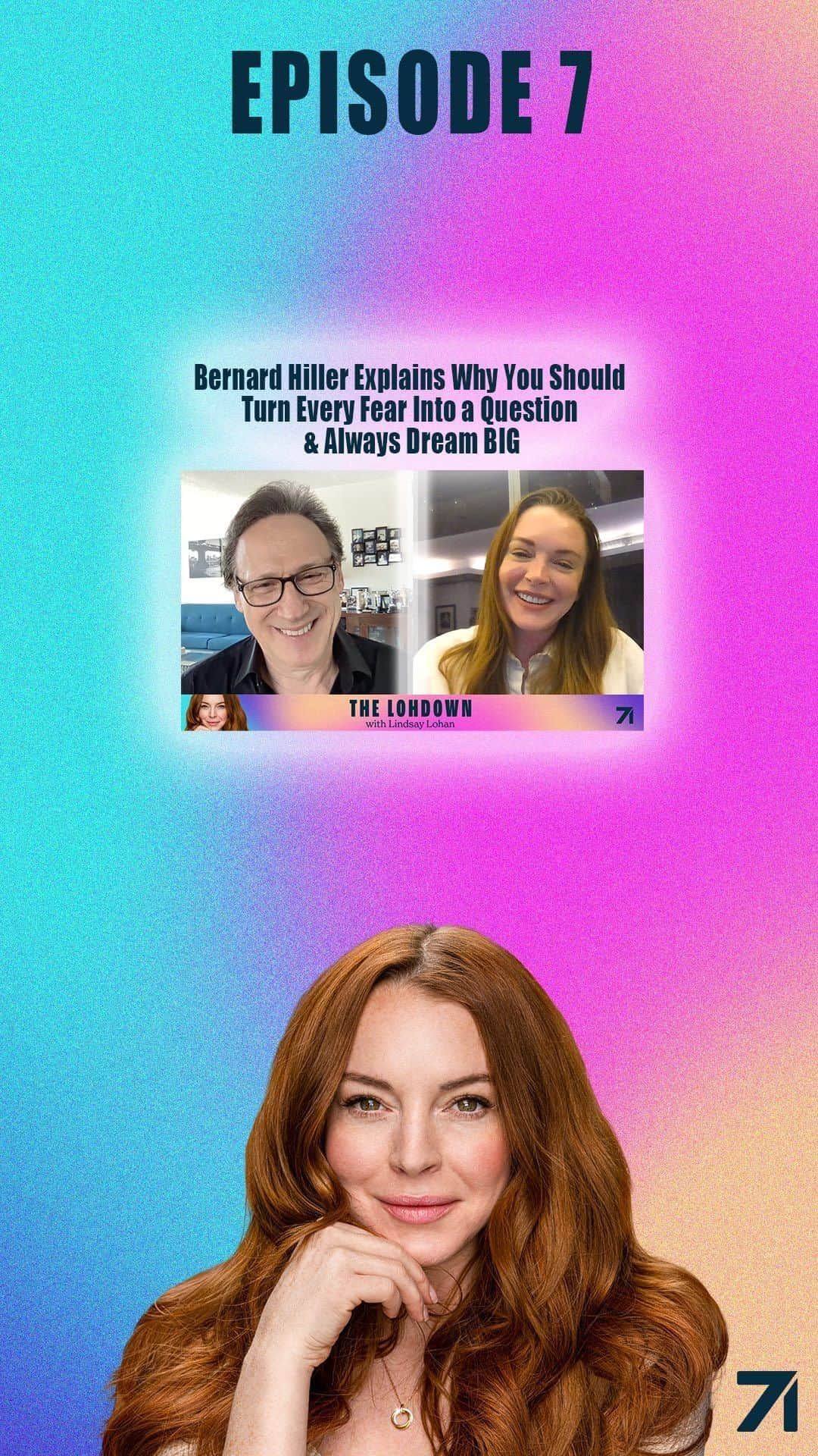 リンジー・ローハンのインスタグラム：「Bernard Hiller Explains Why You Should Turn Every Fear Into a Question & Always Dream BIG   I catch up with my longtime friend and wonderful talent, Bernard Hiller, who is a world-renowned Hollywood acting coach, business trainer and life coach. I get the Lohdown on how he fell in love with acting, his tips on achieving all your goals, and why you should turn every fear into a question. Tune in to hear why Bernard thinks it's not about the journey or the destination, it's who you’re traveling with.  "Rumors" performed by Lindsay Lohan. (C) 2004 Casablanca Music, LLC; Universal Music Group; Sony Music Publishing  @Bernard.Hiller @studio71us  #TheLohdown #LindsayLohan #bernardhiller」