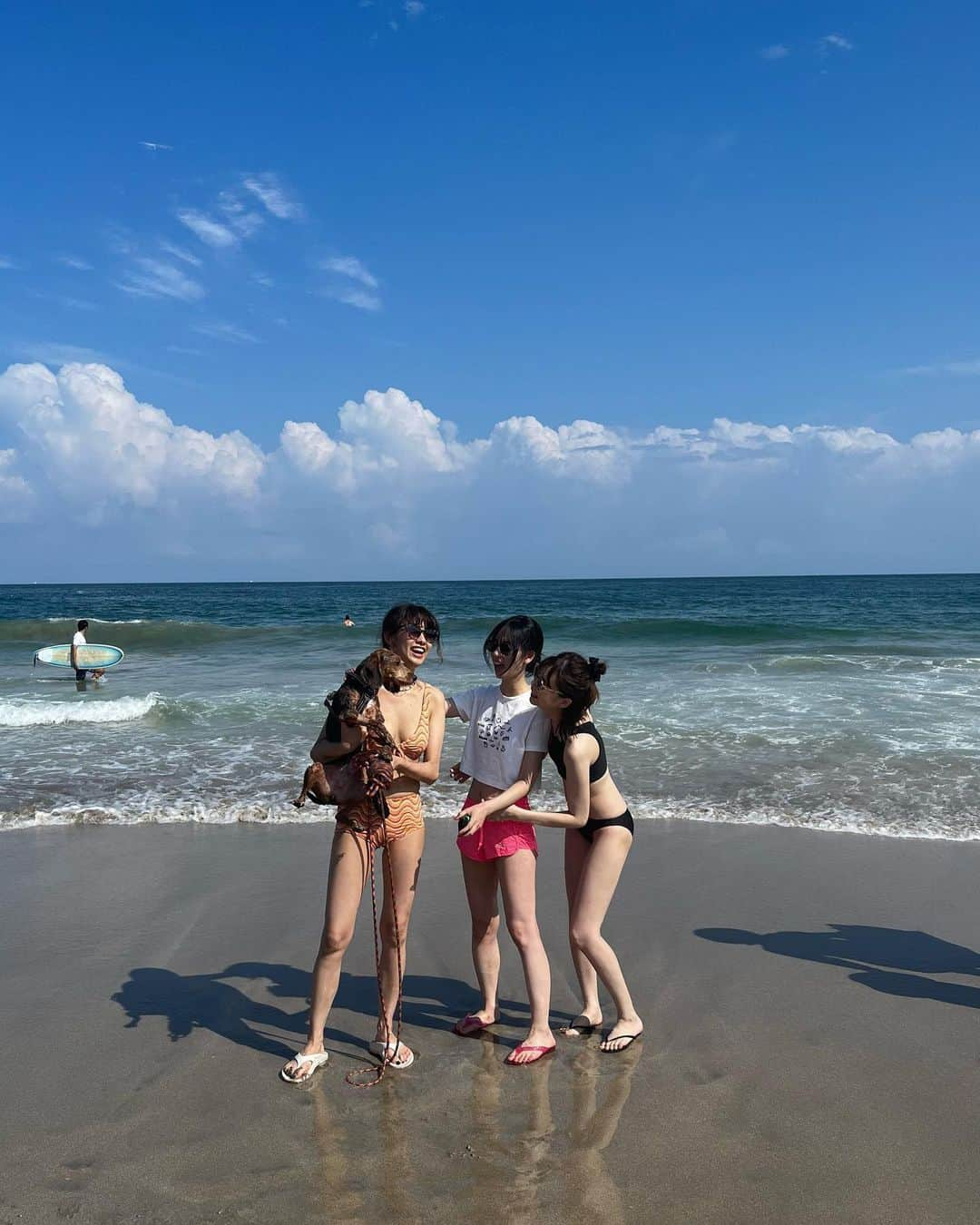 きなりのインスタグラム：「海の日に海で遊んだ🏖 海に入ったの小学生ぶりとかでとても怖かったです🫠 夏っぽいことしてる今年！偉い！笑」