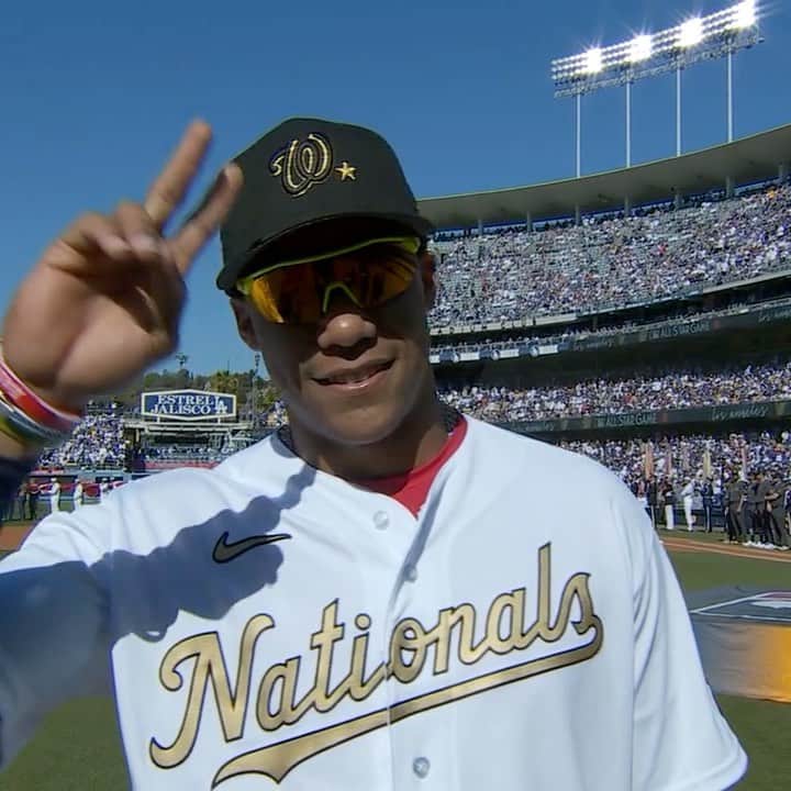 ワシントン・ナショナルズのインスタグラム：「Only player in the All-Star Game that won the Home Run Derby last night 🗣🐐」