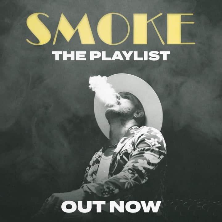 A.J.のインスタグラム：「Curated a @spotify playlist featuring songs that inspired “Smoke” 🚬 Hit the link in my stories and check it out now! #SmokeAJ」