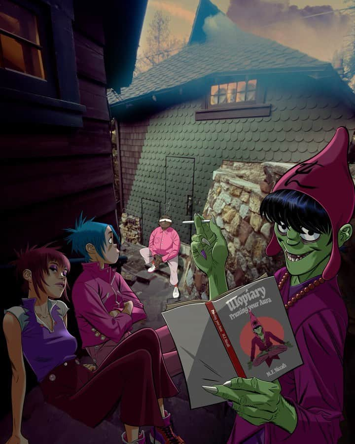 Gorillazのインスタグラム：「And so the first words of the cult were spoken...  gorill.az/crackerisland  #thelastcult」