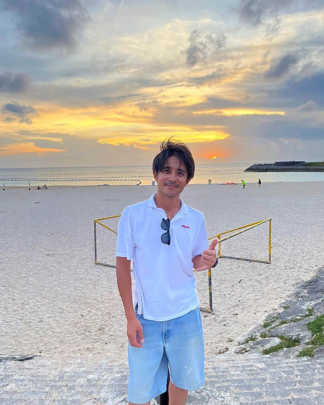 斉藤祥太のインスタグラム：「okinawaの思い出🤭 #沖縄 #okinawa  #トロピカル  #sunset  #斉藤祥太」