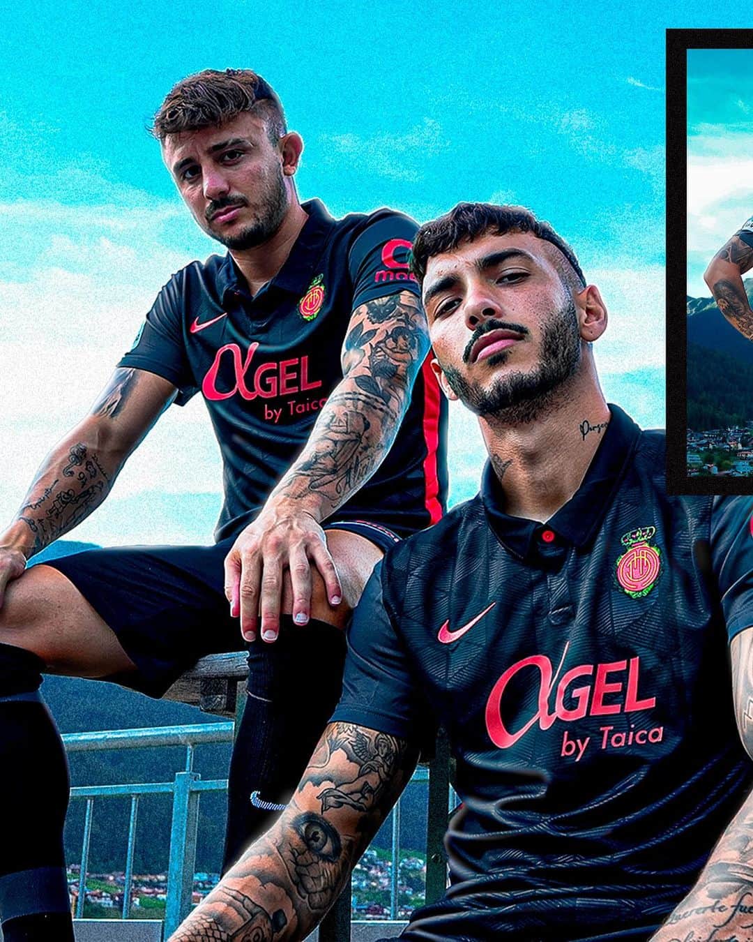パブロ・マフェオのインスタグラム：「Nuestra piel es 𝗻𝗲𝗴𝗿𝗮 𝘆 𝗿𝗼𝗷𝗮.   @rcdmallorcaoficial 👹」