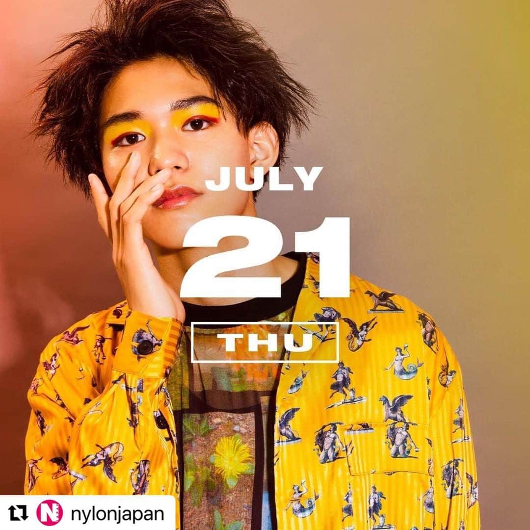 渡邉多緒のインスタグラム：「一番お気に入りのスタイリングでした✌️  #Repost @nylonjapan with @use.repost ・・・ 7月21日は『田名網敬一の誕生日』。今日は、1960年代から現在に至るまで、アートシーンの最先端に君臨し続ける田名網敬一氏の86歳の誕生日！　彼の作品をイメージした、極彩色のコーディネイトで渡邉多緒がお祝い。  NYLON.JPでは「365日、毎日がアニバーサリー」をテーマに、ファッショナブルでユニークなスタイリングを毎日提案しているよ！  nylon.jp/365/2022/7  MODEL：TAO WATANABE（AMUSE）@watanabetao_   #365anniversary #fashion #makeup #bomdiaeauty #style #今日は何の日 #make #nylonjapan #nylonjp #coordinated #coordinates #ootd #outfit #coordinate #photography #beautiful #photooftheday」