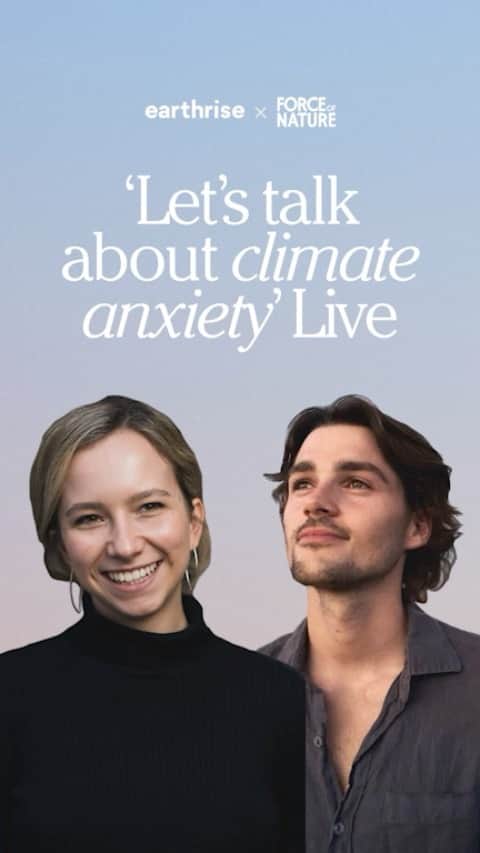 Jackson Harriesのインスタグラム：「An honest and in-depth conversation about climate anxiety. 😬🌎 If you’ve got a moment, please watch and share you own thoughts and experiences. I’d love to start a dialogue in the comments. 👇🏼  A huge thanks to @cloverhogan for making space for this conversation and for all the work you’re doing at @forceofnature.xyz   This IG live was part of our collaboration on two new episodes of #SeatAtTheTable about climate anxiety. The series was produced by @silverback_films for @realstoriesdocs. You can find a link in my bio ❤️」