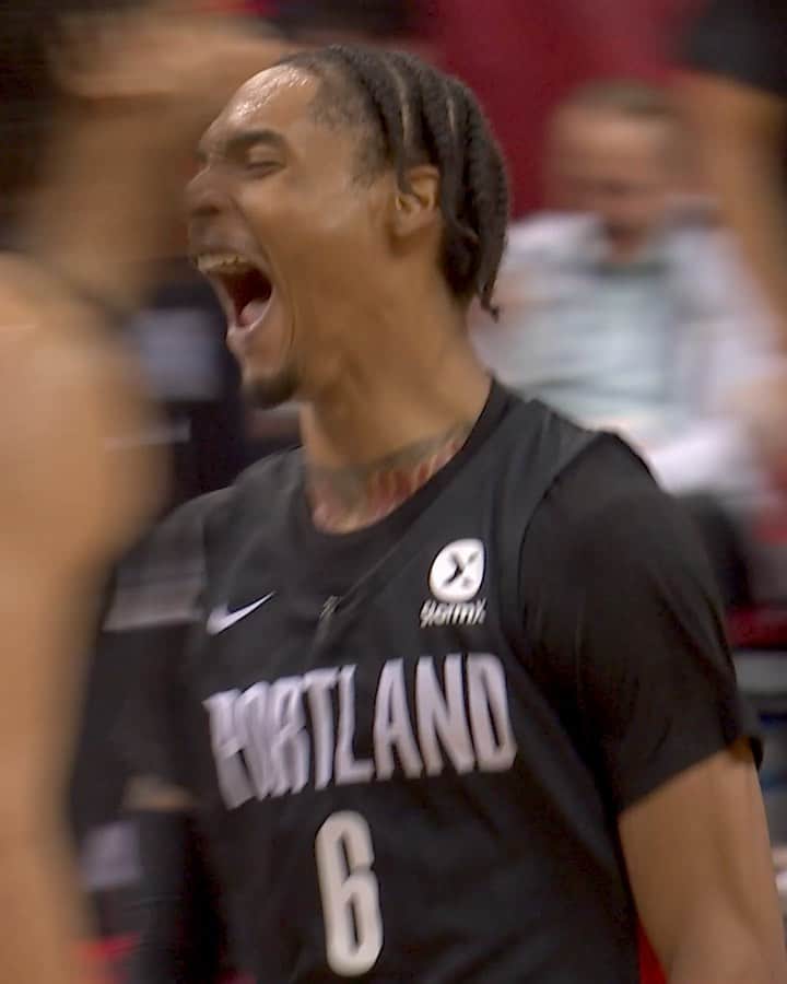 ポートランド・トレイルブレイザーズのインスタグラム：「@iamkeonjohnson had himself an @nbasummerleague 🔥」