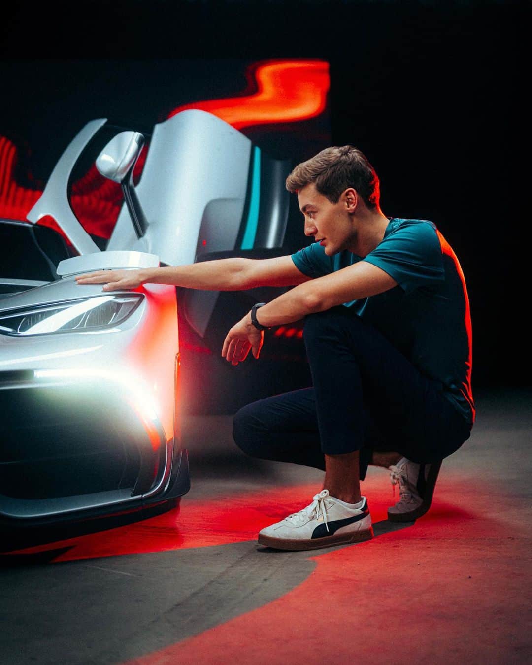 ジョージ・ラッセルさんのインスタグラム写真 - (ジョージ・ラッセルInstagram)「@georgerussell63 x @mercedesamg – always great to stop by at the home of #DrivingPerformance. #WorldsFastestFamily #MercedesAMG」7月22日 9時07分 - georgerussell63