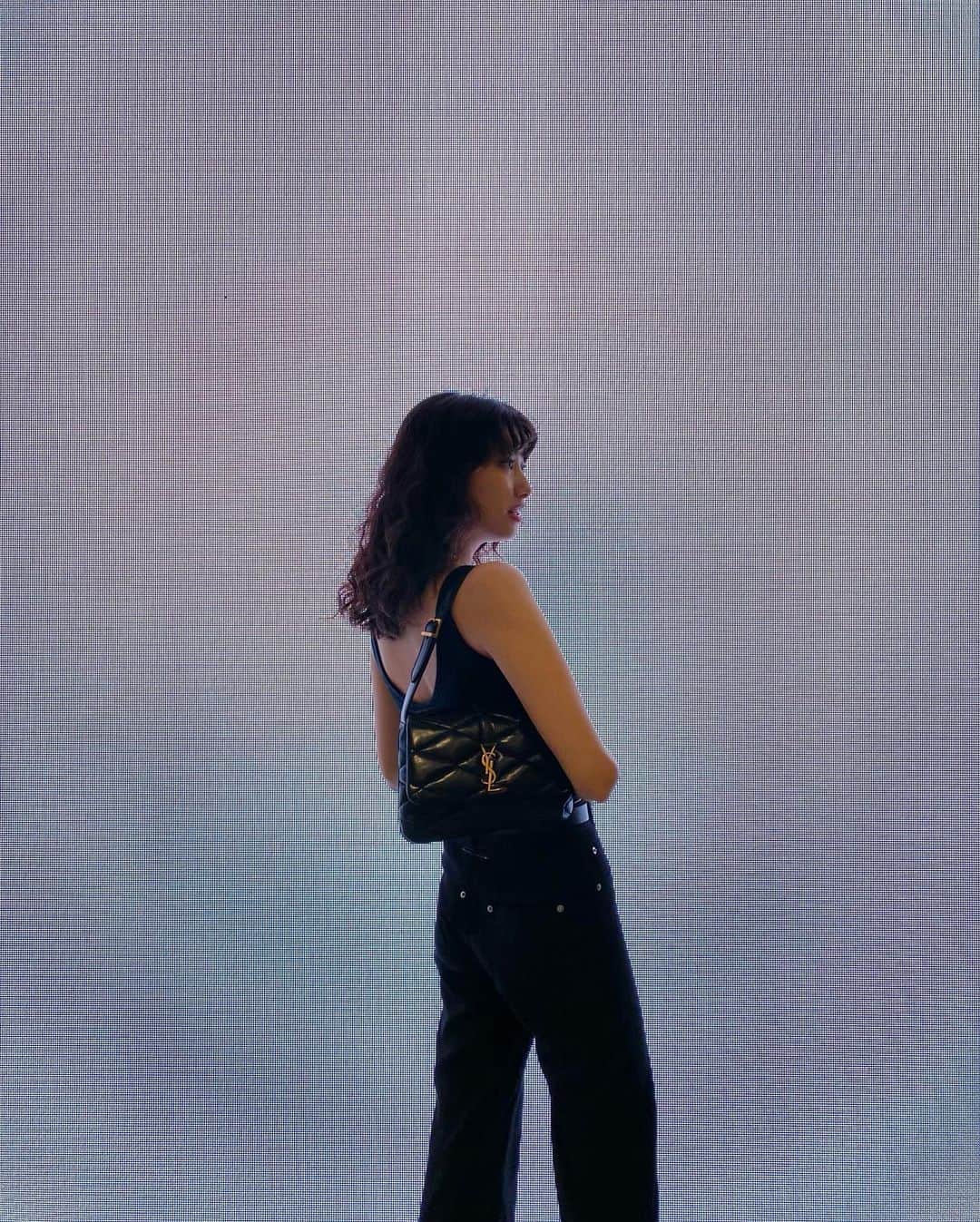 中田みのりのインスタグラム：「@ysl LE57🖤  #サンローラン #LE57」