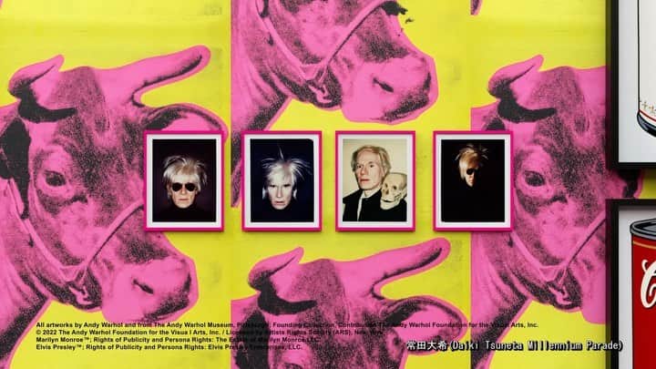 millennium paradeのインスタグラム：「"Andy Warhol Kyoto" @andywarholkyoto , which will open on September 17, 2022, has chosen "Mannequin" by Daiki Tsuneta Millennium Parade, the predecessor project of millennium parade, and a 30sec video is now available for viewing!  View details［Link in bio］ https://youtu.be/BAwuOZ3Jkxc  ミレニアムパレードの前身となるプロジェクトDaiki Tsuneta Millennium Paradeの"Mannequin"がテーマソングを務める"アンディ・ウォーホル京都"のスポット映像30秒Verが公開されました!」