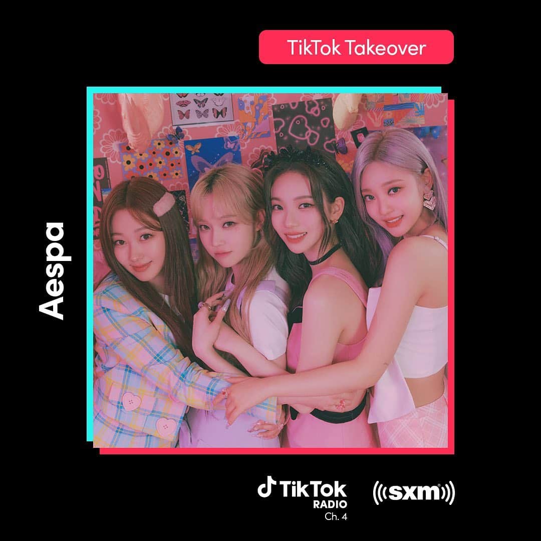 aespaさんのインスタグラム写真 - (aespaInstagram)「We're taking over @musicontiktok Radio on @siriusxm to play our favorite songs! Listen to our takeover here: https://siriusxm.us/Aespa」7月22日 21時44分 - aespa_official
