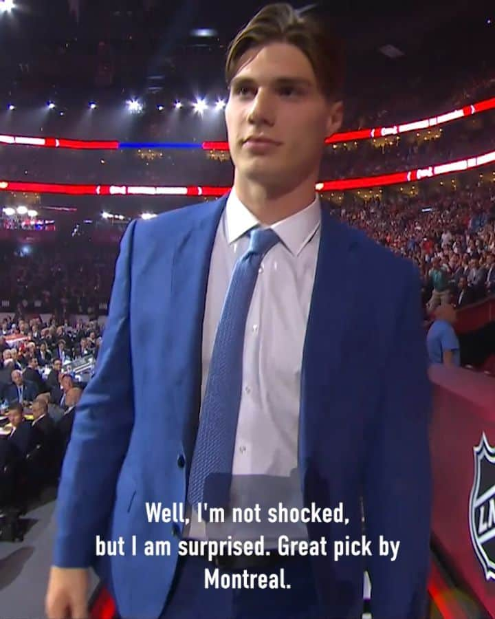 espnのインスタグラム：「Juraj Slafkovsky (@_slafkovsky_) made history at the #NHLDraft, becoming the highest selected Slovakian player ever. 🇸🇰  "Welcome to the NHL" premieres today at 3p ET on @espn+ and NHL YouTube at 5:30p ET.」