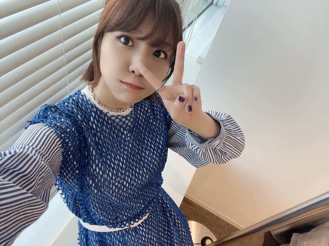 愛美のインスタグラム：「💙  #衣装 #ootd #musicるtv」