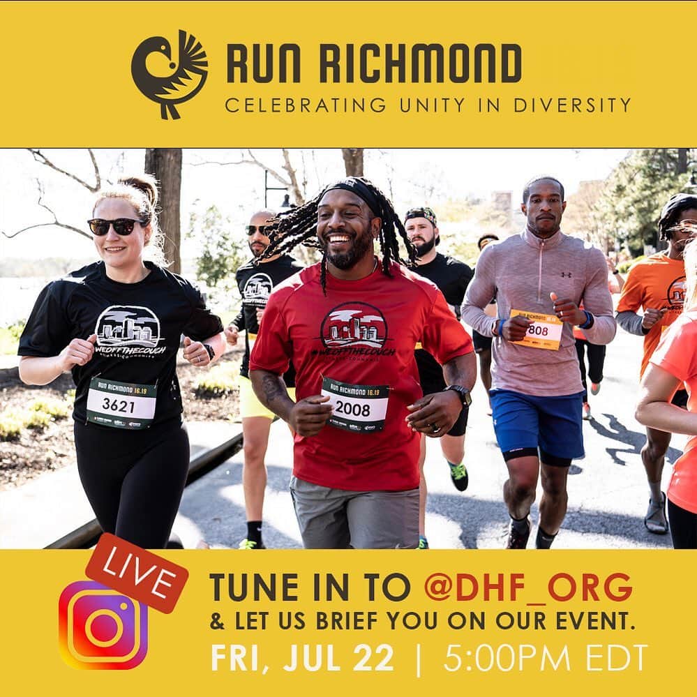 ジャイモン・フンスーのインスタグラム：「Join us today at 5pm EDT on Instagram Live Session on @dhf_org to learn more about RUN RICHMOND 16.19, the cultural running event our community is hosting on Sep 17.  Listen in to our conversation with the Djimon Hounsou Foundation, Sports Backers, the Black History Museum of Virginia and local & regional community partners and engage with us. #LetsGoRVA #blackhistory #runrichmond #rvarun #rvafitness #richmondva #runrva #instarunners #10miler #10kmrun #virginiaisforlovers」
