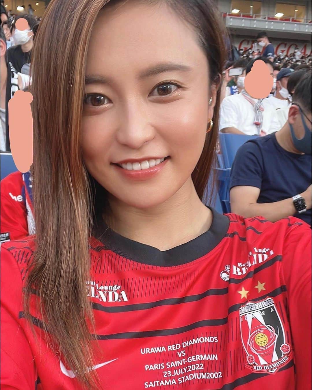小島瑠璃子のインスタグラム：「⚽️ 今日はサッカー観戦❣️ #浦和レッズ #vs #PSG」