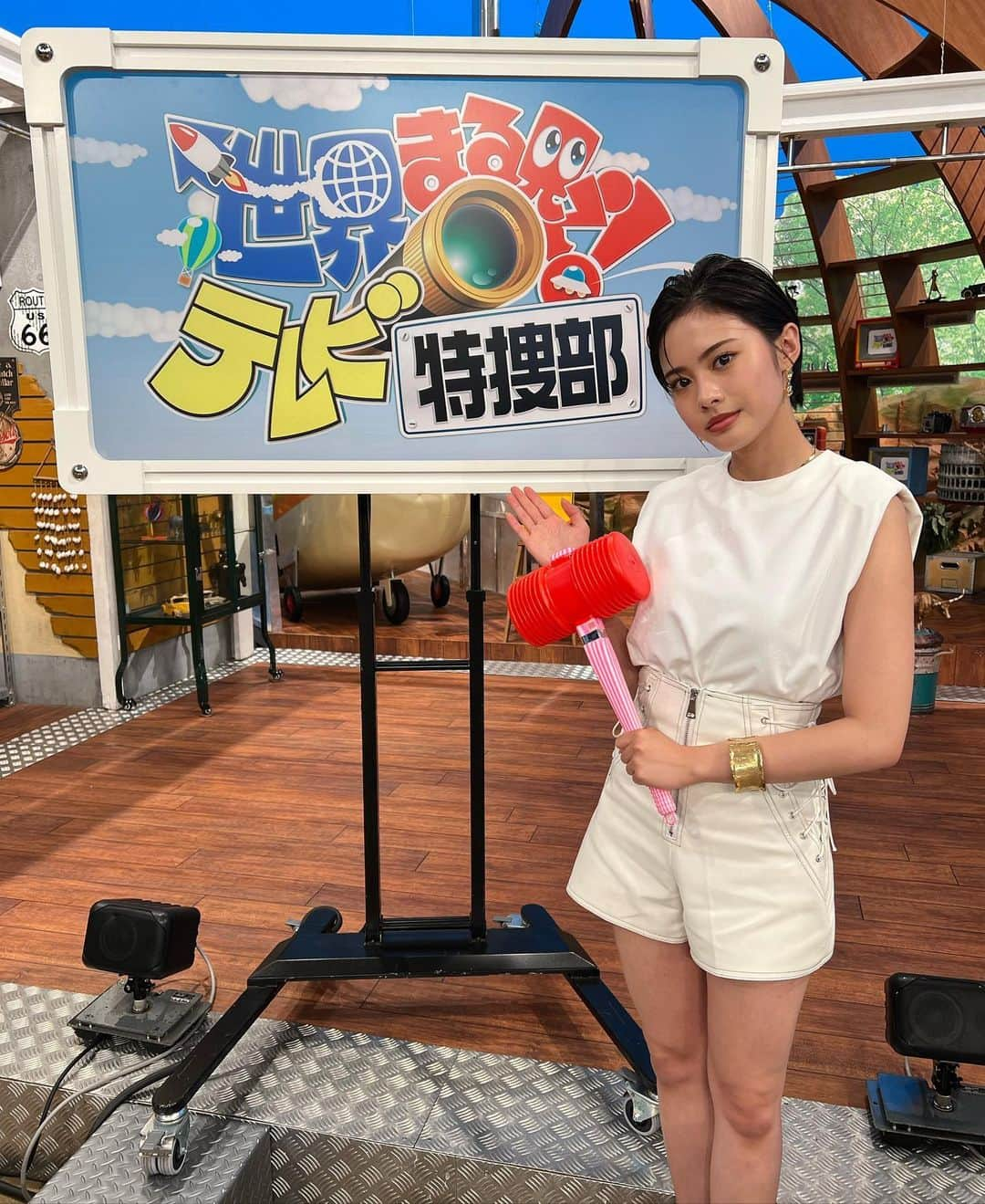 安齋星来さんのインスタグラム写真 - (安齋星来Instagram)「NTV  #世界まる見えテレビ特捜部   07.25(Mon) 20:00~ 是非ご覧ください。 ⠀  make&hair: @eif_aibakiyoshi  stylist: @shingo_tsuno」7月24日 21時05分 - seiraanzai