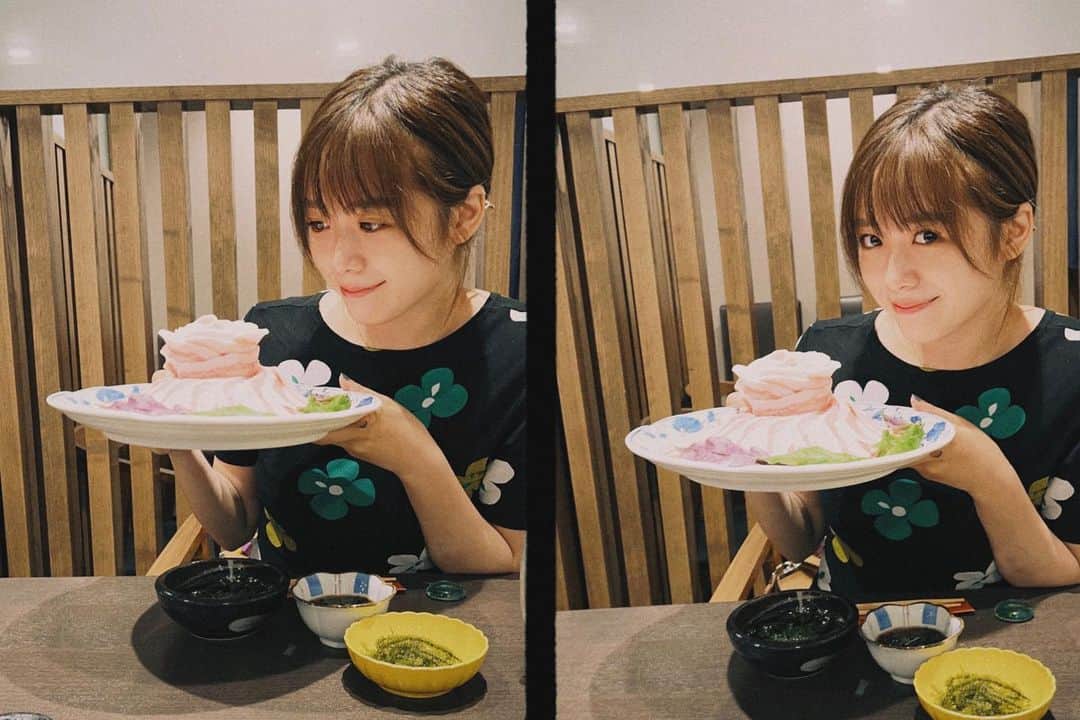のインスタグラム：「.  しゃぶしゃぶ🤤🫶🏻」