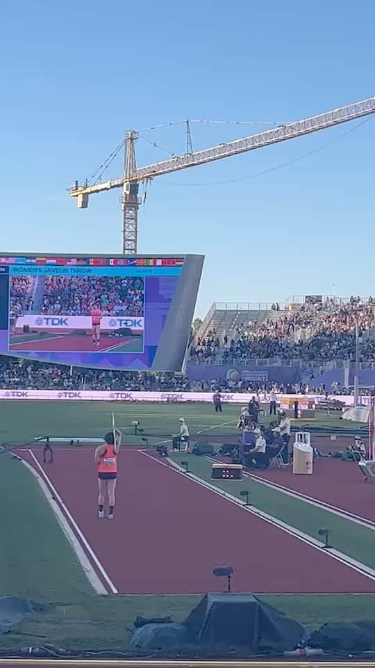 北口榛花のインスタグラム：「World championships Oregon 2022  Bronz 🥉63.27  #javelinthrow #javelin #speer #oštěp #やり投げ」