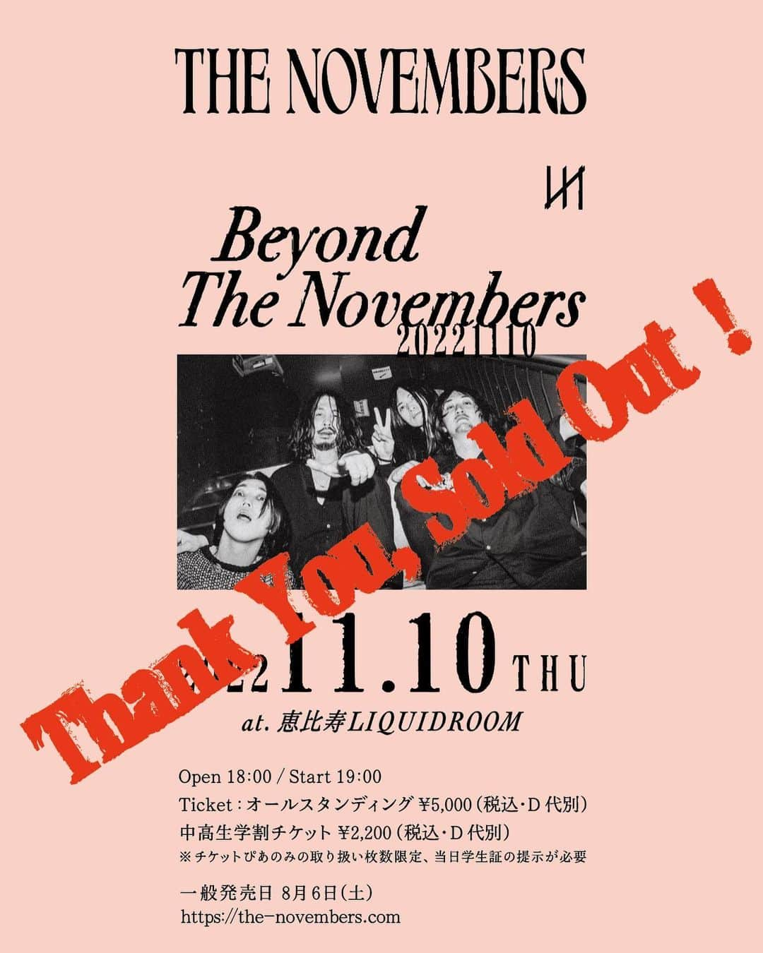 THE NOVEMBERSのインスタグラム