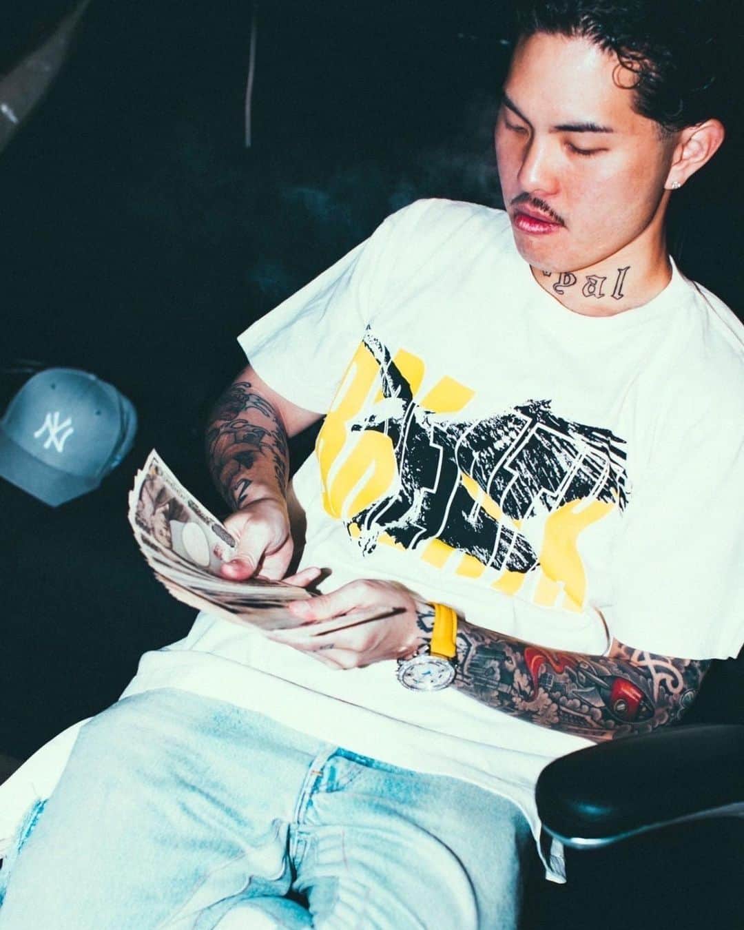 Tiji Jojoのインスタグラム：「MONEY MAN💴🥃🎙🤑  Photo by @kalaguru77ma」