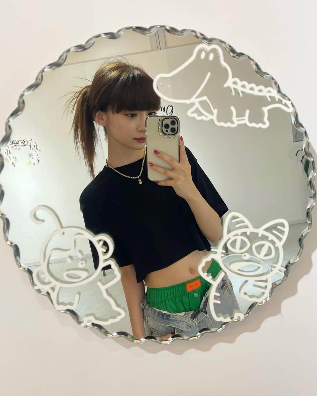 荻野由佳のインスタグラム：「たべっ子どうぶつでは ライオンくん推しです🦁🫰🏻」