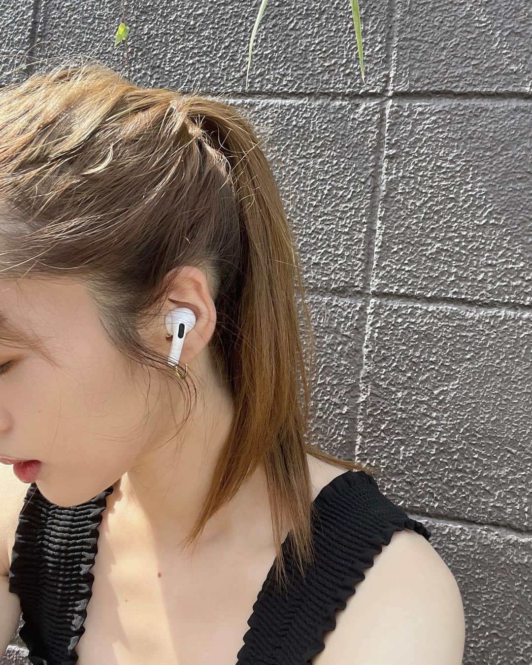 神部美咲のインスタグラム：「ポニーテール👒」
